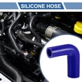 thumbnail image 2 of Unique Bargains 1pcs 25-35mm 0.98"-1.38" ID 102mm 4.02" Length 90° Blue Car Silicone Hose Universal, 2 of 7