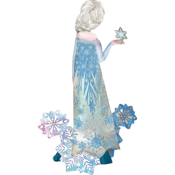 Anagram International 10116379 International Elsa The Snow Queen Air Walker Party Balloon, 57", Multicolor