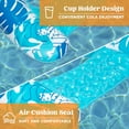 thumbnail image 4 of Sloosh Inflatable Pool Floats Adult, 3 Pack Pool Chairs with Cup Holders, Blow up Floating Pool Floats Chair, Pool Floaties for Adults Swimming Pool Party Summer Water Fun, 4 of 6