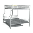 thumbnail image 5 of Harper & Bright Designs Full XL Over Queen Bunk Bed with Trundle, Metal Bunk Beds Can be Separated into Two Beds, Silver, 5 of 15