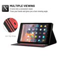 thumbnail image 4 of Dteck Folio Case for Kindle Fire HD10 (2019/2017/2015 release), Slim Fit Book Cover Design Multi-Angle Stand PU Leather Case Cover, Red, 4 of 5