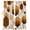Orange, variant on Sage Green Marble Blackout Curtains for Bedroom/Living Room, Pinch Pleated Black Out Curtains, Gold White Geometric Hexagon Modern Room Darkening Window Drapes with Hooks 2 Panels, 39"x70"