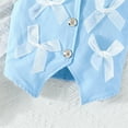 thumbnail image 6 of KyCheLot Girl's Clothing Sets 2 Piece Bowknot Button down Vest Tops and Wide Leg Pleated Dress Pants 2-9 Years, 6 of 7