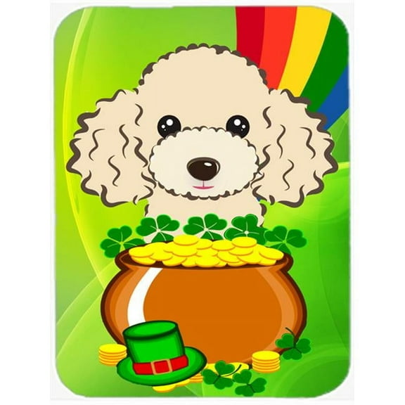 Carolines Treasures  Buff Poodle St. Patricks Day Mouse Pad