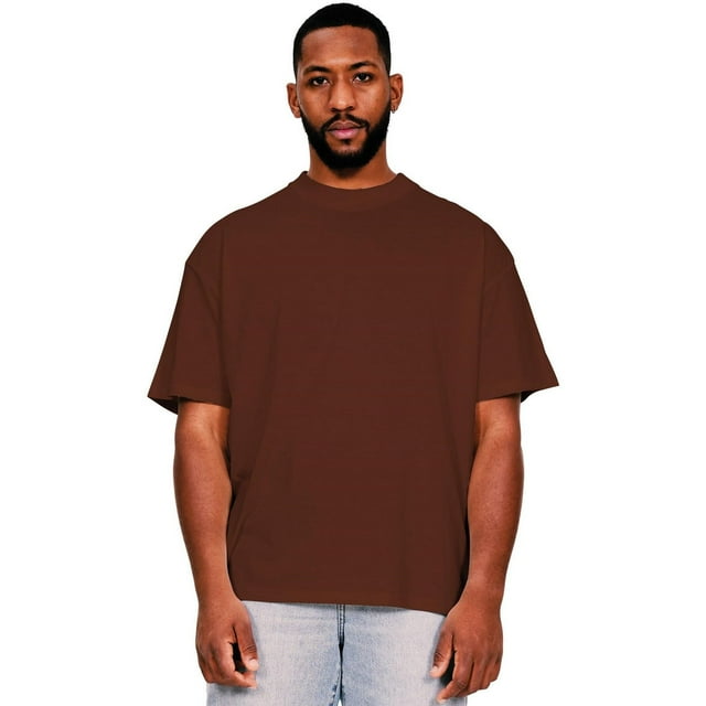 Casual Classics T-Shirt à Encolure Allongée en Coton Filé à l'Anneau pour Hommes