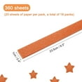 thumbnail image 2 of Uxcell 360 Sheets Origami Paper Glitter Stars Papers Dark Orange Fold Paper for Beginner Arts Crafts Project,0.4" x 9.3", 2 of 6