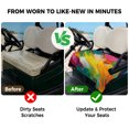thumbnail image 4 of Golf Cart Seat Covers for 2 Seater,Colorful Pigment Microfiber Cart Seat Towel Blanket,Abstract Color Block Oil Painting Absorbent Breathable Non Slip Bench Seats Protector for Golf Course 51"x31", 4 of 9