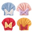 thumbnail image 1 of Gorro absorbente para secar el cabello, toalla de microfibra de secado rápido, gorro de ducha, turbante para secar el cabello mojado con lazo para mujeres y niñas., 1 of 8