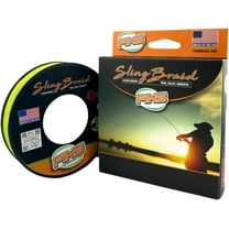 FINS Braids Sling Super Smooth 20% Stronger 8-End Braided Fishing Line, Chartreuse 15 lb 300 Yds