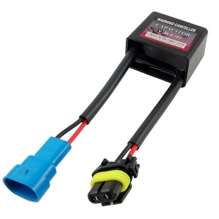Unique Bargains 9-16V Warning Canceller Capacitor Black for HID Light