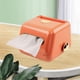 thumbnail image 5 of Funda de tejido nórdico, soporte de almacenamiento de papel , soporte para pañuelos faciales, soporte para caja de pañuelos para sala de estar, me Naranja Macarena Cubierta de tejido, 5 of 8