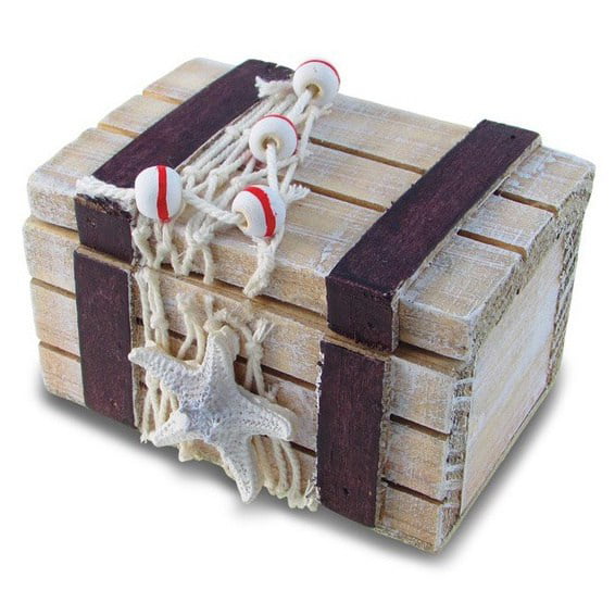 Clearance Jolly Roger/ Skull & Crossbones Pirate Treasure Chest Christmas Box 