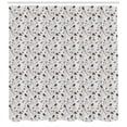 thumbnail image 3 of Ambesonne Leaves Shower Curtain, Retro Rustic Autumn, 69"Wx84"L, Pale Grey and Brown, 3 of 3