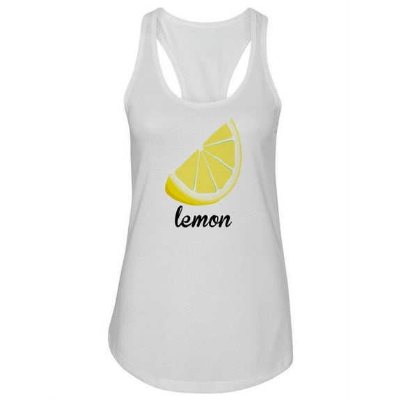 A Lemon Racerback Tank Women -SPIdeals Designs, Female Large