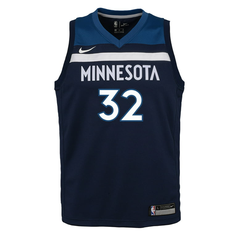  Nike Karl-Anthony Towns Minnesota Timberwolves Navy Swingman  Icon Edition Jersey - Men's Small : Sports & Outdoors