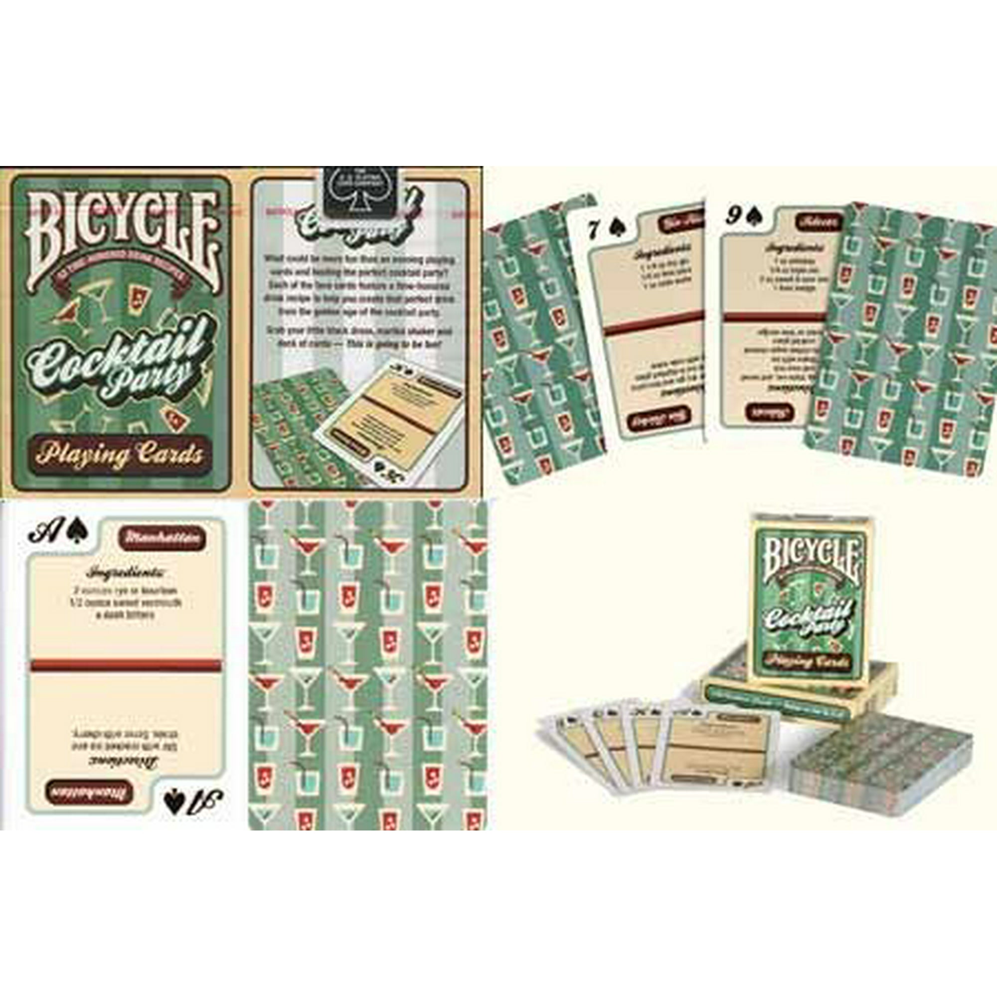 Bicycle Cocktail Party Cards by US Playing Card Co Trick Walmart