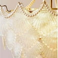 thumbnail image 5 of FINE MAKER 23.6" Crystal Shell Chandelier Seashell Pendant Light Ceiling Light Fixture for Kitchen Island, Dinning Bedroom,Living room, 5 of 17