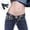 Navy, variant on Adjustable Buckleless Belt with Metal Hook Buckle-Less Belt Hooks for Men Women's Belts for Jeans