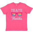 thumbnail image 3 of Inktastic Miami Florida Vacation Beach Trip Youth T-Shirt, 3 of 5