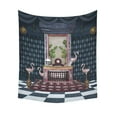 thumbnail image 2 of CADecor Fantasy Fireplace And Flamingos Home Decor Tapestry Wall Art Wall Tapestry 60x80 Inches, 2 of 2