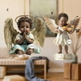 thumbnail image 5 of Czzoypi African American Figurines, 3.1 Inch Guardian Angel Figurines for Home Decoration, Hand Painted Praying Angel Statue for Godmother, Birthday, Wedding and Sister Gifts, 5 of 6