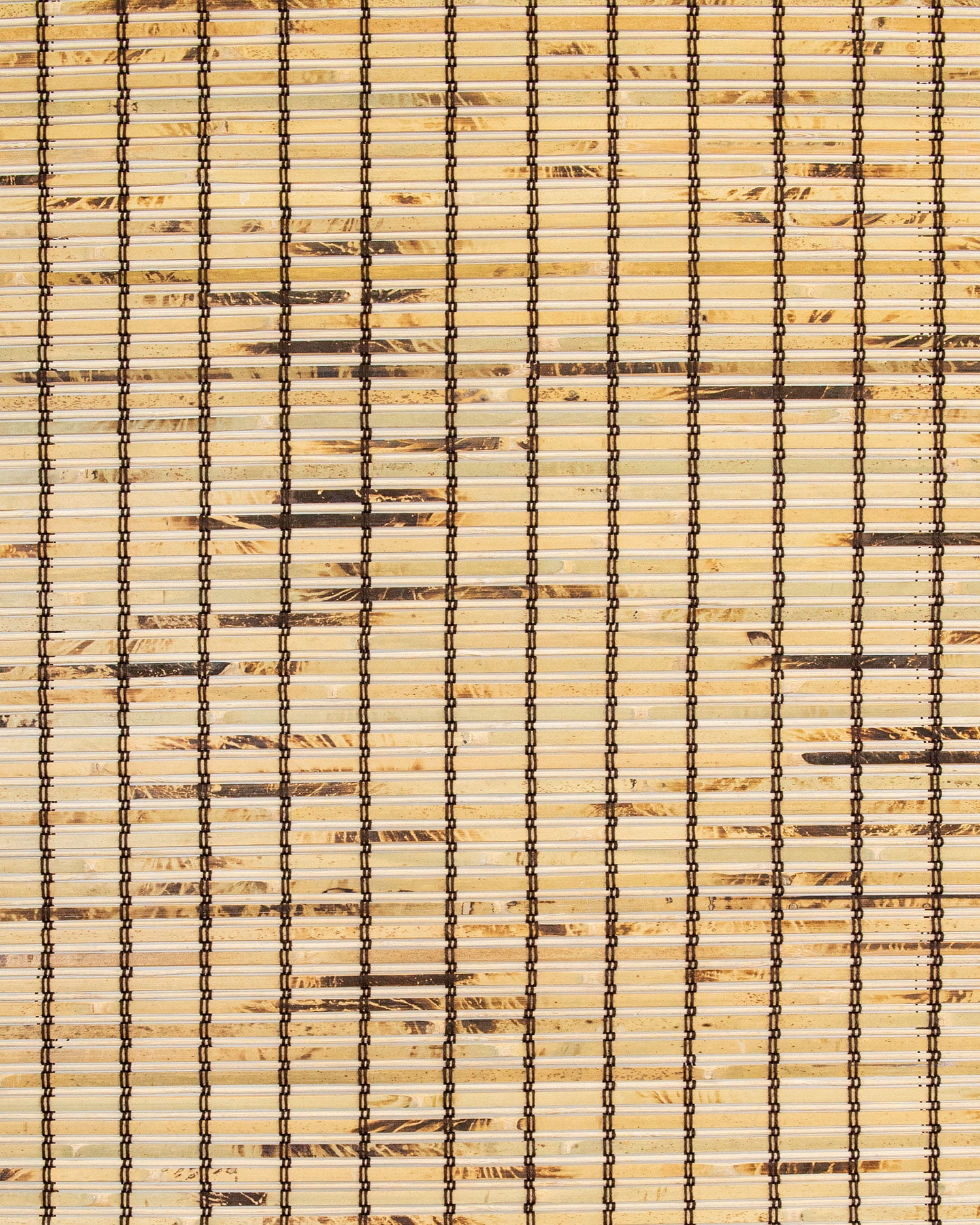 Chicology 39"W x 64"H Tortoise Cordless Bamboo Shades, Natural Woven Wood, Light Filtering, Safe for Kids & Pets