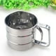 thumbnail image 5 of Bewildely Tamiz agitador de acero inoxidable, taza de tamiz de polvo exquisito, tamiz de harina a prueba de herrumbre de red con fugas con escala Herramientas y accesorios para hornear, 5 of 6