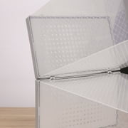 Shoe Storage Stackable Entryway Box Set of 12, Plastic, Gray