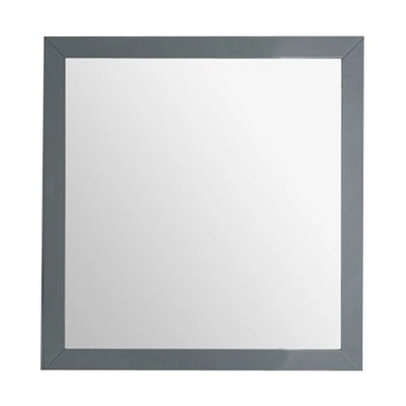 Laviva 313FF-3030G 0.79 x 30 x 30 in. Sterling Framed Square Grey Mirror
