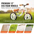 thumbnail image 4 of KFFKFF Toddler Balance Bike, 12" Featherweight Aluminum Compound Youth Cycle with Modifiable Saddle & Steering Bar, EVA Foam Wheels, Pedal-Free Youth Equilibrium Two-Wheeler Present, 4 of 9