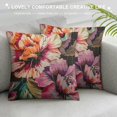 thumbnail image 3 of Pratyus Flowers Modern Rustic Decorative Pillow Case with Zipper Closure Home Decor 1PC 20x20in, 3 of 5