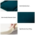 thumbnail image 3 of Velvet Swivel Home Office Chair with 360 Swivel Base, Height Adjustable Computer Desk Chair Metal Base Living Room, Teal, 3 of 8