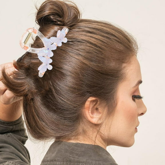 LABSERRON 2Pcs Butterfly Hair Claw Cute Animal Claw Clips for Women Non-Slip Hold Assorted Color