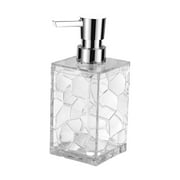 Refillable Dish Soap Dispenser Classy Acrylic 320ml for Home Apartment Hotel Grey