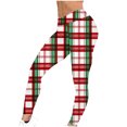 thumbnail image 5 of Jsaierl Christmas Leggings for Women High Waisted Casual Stretch Workout Yoga Pants Funny Graphic Xmas Holiday Legging Tights, 5 of 5