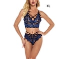 thumbnail image 1 of Ropa interior de encaje sexy para mujer Ropa interior de vendaje Ropa de dormir Ropa de dormir, Azul oscuro, XL Speravity XX000088-15, 1 of 7