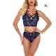 thumbnail image 1 of Ropa interior de encaje sexy para mujer Ropa interior de vendaje Ropa de dormir Ropa de dormir, Azul oscuro, XL Vogacara XX000088-15, 1 of 7