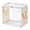Beige_A, variant on Large Capacity Textbook Storage Bag Foldable Bookshelf Book Organizer Storage Box Household Sundries Storage