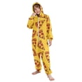 thumbnail image 5 of Pizza Slices with Pepperoni Pattern One Piece Pajamas Soft Jumpsuit Cozy Sleep and Play Romper Zipper and Pockets 12-13Y, 5 of 8