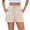 Beige, variant on Sevevn Women's Spring/Summer New Style Women's Solid Color Drawstring Pocket Fashion Casual Shorts Holiday Gift Finder Red L