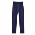 thumbnail image 4 of Usaibhir 2 Pack Girls Cotton Fleece Lined Leggings Kids Thick Thermal Tights Winter Full Length Pants Warm Clothes 2-13T, 4 of 8