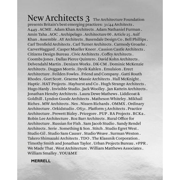 New Architects 3: Britain's Best Emerging Architects, (Hardcover)