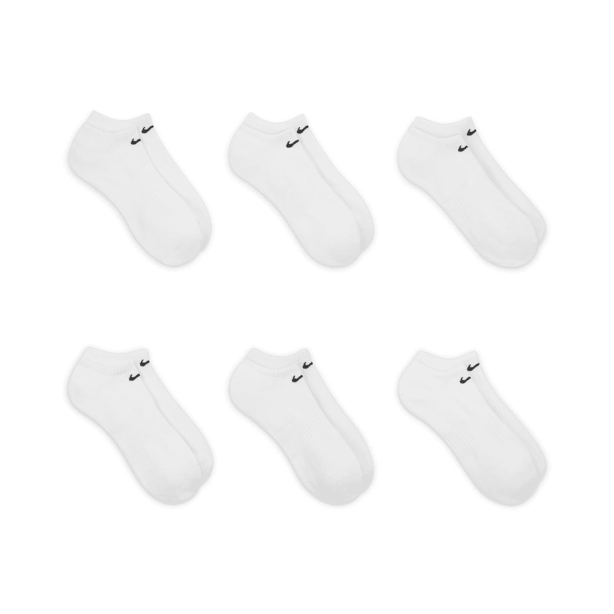 Nike Everyday Men's Dri-FIT Cotton No-Show Socks 6-Pack photo 4