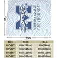 thumbnail image 3 of Moravian College Moravian University Logo Fleece Blanket, Very Soft Microfiber Flannel Blanket for Couch Warm and Cozy for All Seasons, 3 of 6