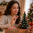 thumbnail image 5 of 50 Pack Mini Christmas Tree Replacement Bulbs, Acrylic Bird Shaped Light Covers with 7 Assorted Colors for Vintage Ceramic Christmas Tree Wreath Garland Table Centerpiece Indoor Xmas Decoration, 5 of 8