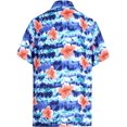 thumbnail image 2 of HAPPY BAY Men's Casual Relaxed Beach Short Sleeve Shirts 3XL Indigo, Stripes Summer Vacation Holiday, 2 of 5