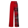 thumbnail image 4 of Funicet Pantalons Larges pour Femmes, Pantalons pour Femmes, Pantalons de Noël à Rayures Imprimées avec Cordon de Serrage, Pantalons Larges, Pantalons de Noël pour Femmes, 4 of 4