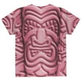 thumbnail image 2 of Tiki God Pink Face Luau All Over Youth T Shirt Multi YMD, 2 of 2