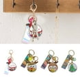 thumbnail image 3 of Christmas Keychain Acrylic Clear Cartoon Keychain Pendant Keychain with Lanyard, 3 of 10