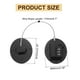 thumbnail image 2 of Cerradura de Refrigerador Uxcell, 2Pack Cerraduras de Puerta de Refrigerador de Doble Uso, Negro/Oval, 2 of 6